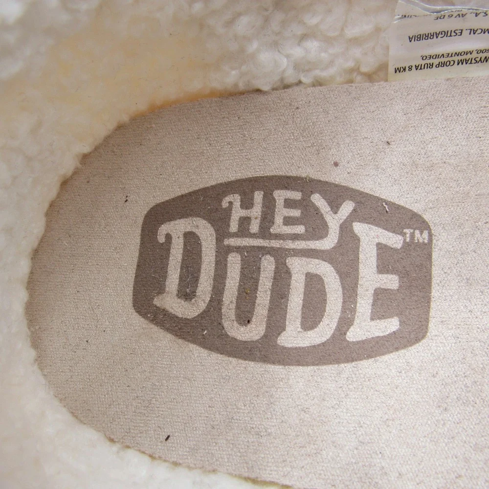 Hey Dude Wendy Warmth Loafers Women Size 10 Natural‎ Faux Fur Lined